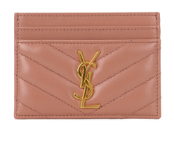 Saint Laurent Cassandra Cardholder, Leather, Nude, 0426, DB/B, 2*